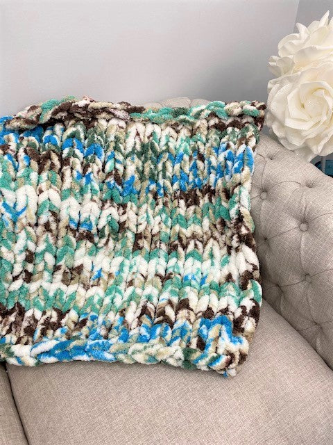 Chunky Yarn, Polyester Blanket Yarn for Crocheting Scarf (Mixed