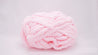 DIY Knit Kit with Needles, Chunky chenille yarn, Small Throw 30x50 in