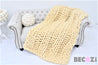 Merino Wool Blanket, Double Ribbing Pattern