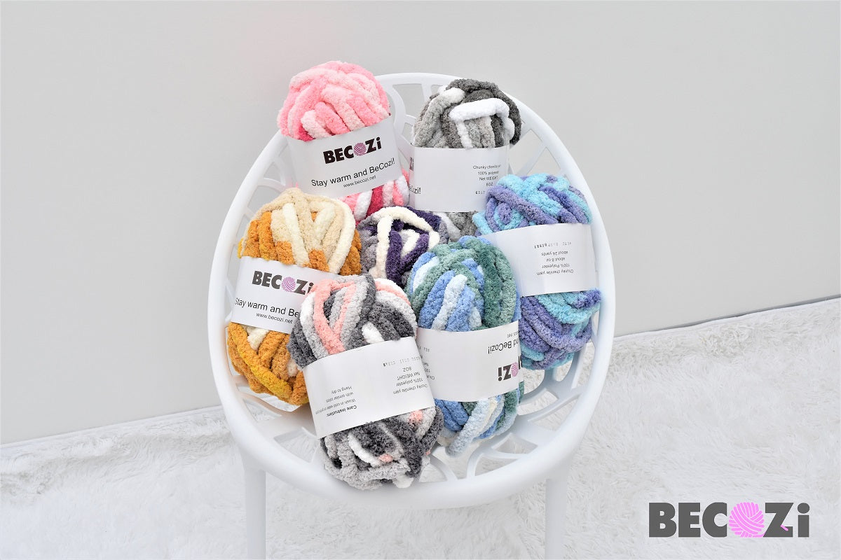 Sparkly chenille yarn – BeCozi