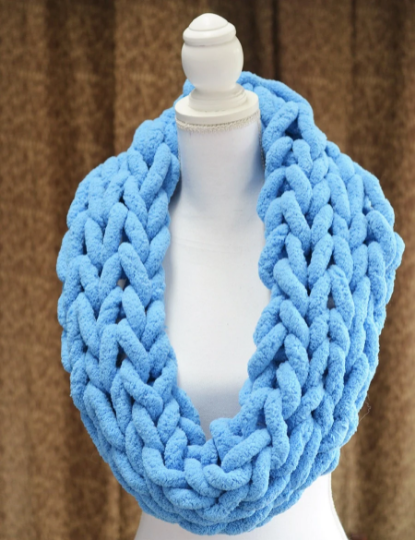 Chenille Scarf Knitting Pattern, Velvet Scarf Pattern, Chunky