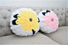 Flower Pillow, Jumbo Chenille yarn