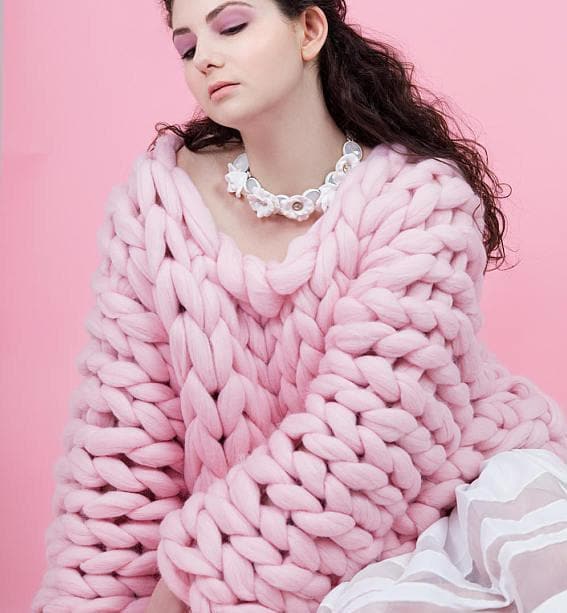 DIY Knit Kit for Merino Wool Sweater – BeCozi - Main Image