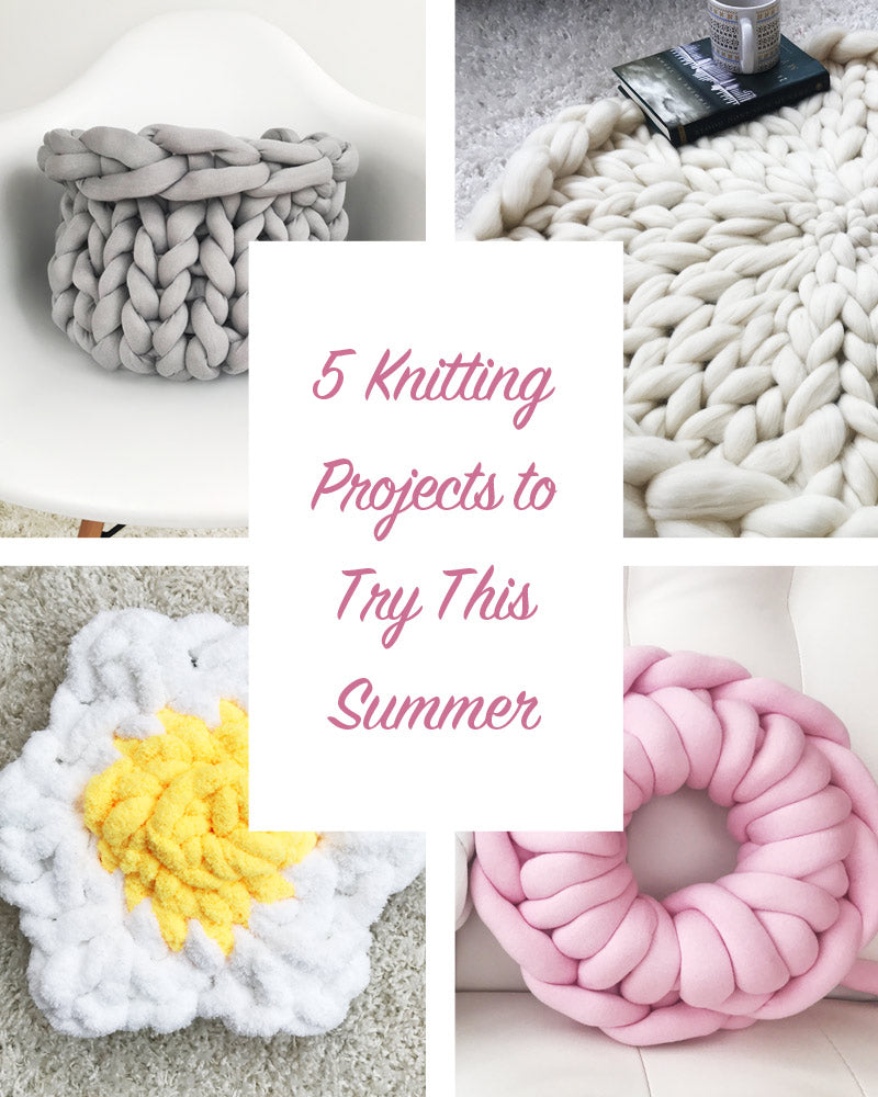 How to hand knit a blanket in 1 hour? Easy to follow tutorial. - Learn to  create beautiful things