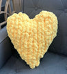 Heart Pillow, Chunky Chenille