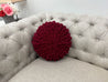 Round Pillow, Chenille yarn