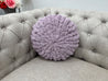 Round Pillow, Chenille yarn