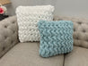 Square Pillow, Twisted Stitch