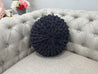 Round Pillow, Chenille yarn