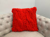 Plush Chenille Cable Pillow