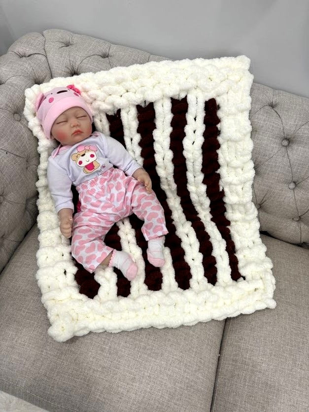 Chunky Knit Blanket Super Chunky Baby Blanket Bulky Yarn