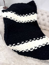 Chunky Chenille Blanket, Linen Stitch