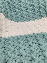 Chunky Chenille Blanket, Twisted Rib Stitch