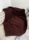 Chunky Chenille Blanket, Seed stitch pattern