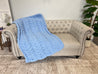 Flower Cable Blanket, Chunky Chenille