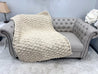 Chunky Chenille Blanket, Seed stitch pattern