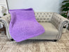 Chunky Chenille Yarn Blanket