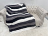 Chunky Chenille Blanket, Knit & Purl Stitch