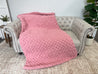 Chunky Chenille Blanket, Criss cross stitch