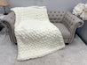 Chunky Chenille Blanket, Criss cross stitch