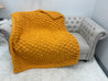 Chunky Chenille Blanket, Seed stitch pattern