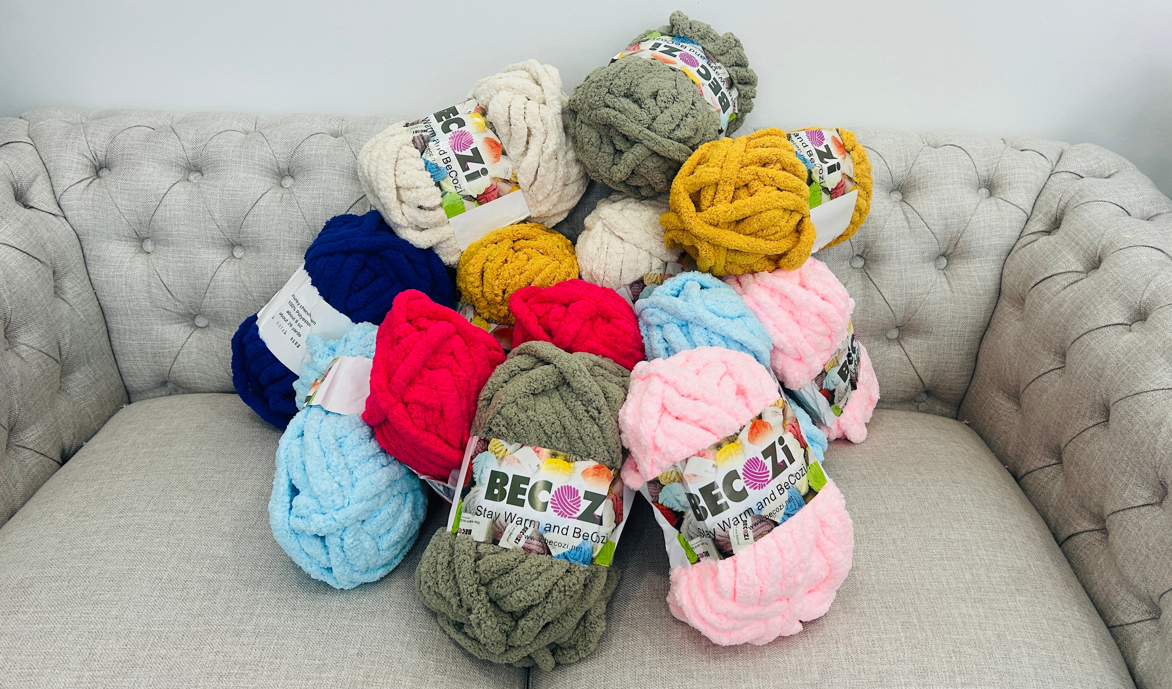 BeCozi Chunky Chenille Yarn®/Compressed
