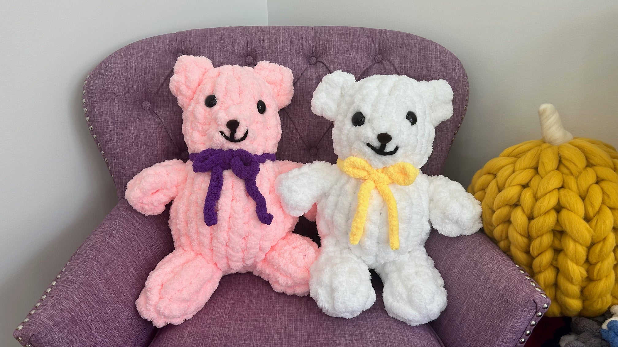Bear, Jumbo chenille, Video Tutorial – BeCozi