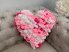 Heart Pillow, Chunky chenille