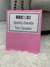 Sparkly Chunky Chenille Yarn Color Card