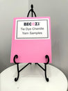 Tie-Dye Chunky Chenille Yarn Color Card