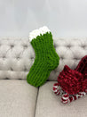 DIY Kit, Christmas stocking, Chunky chenille yarn