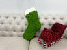 DIY Kit, Christmas stocking, Chunky chenille yarn