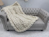 Merino Wool, Cable Knit Throw