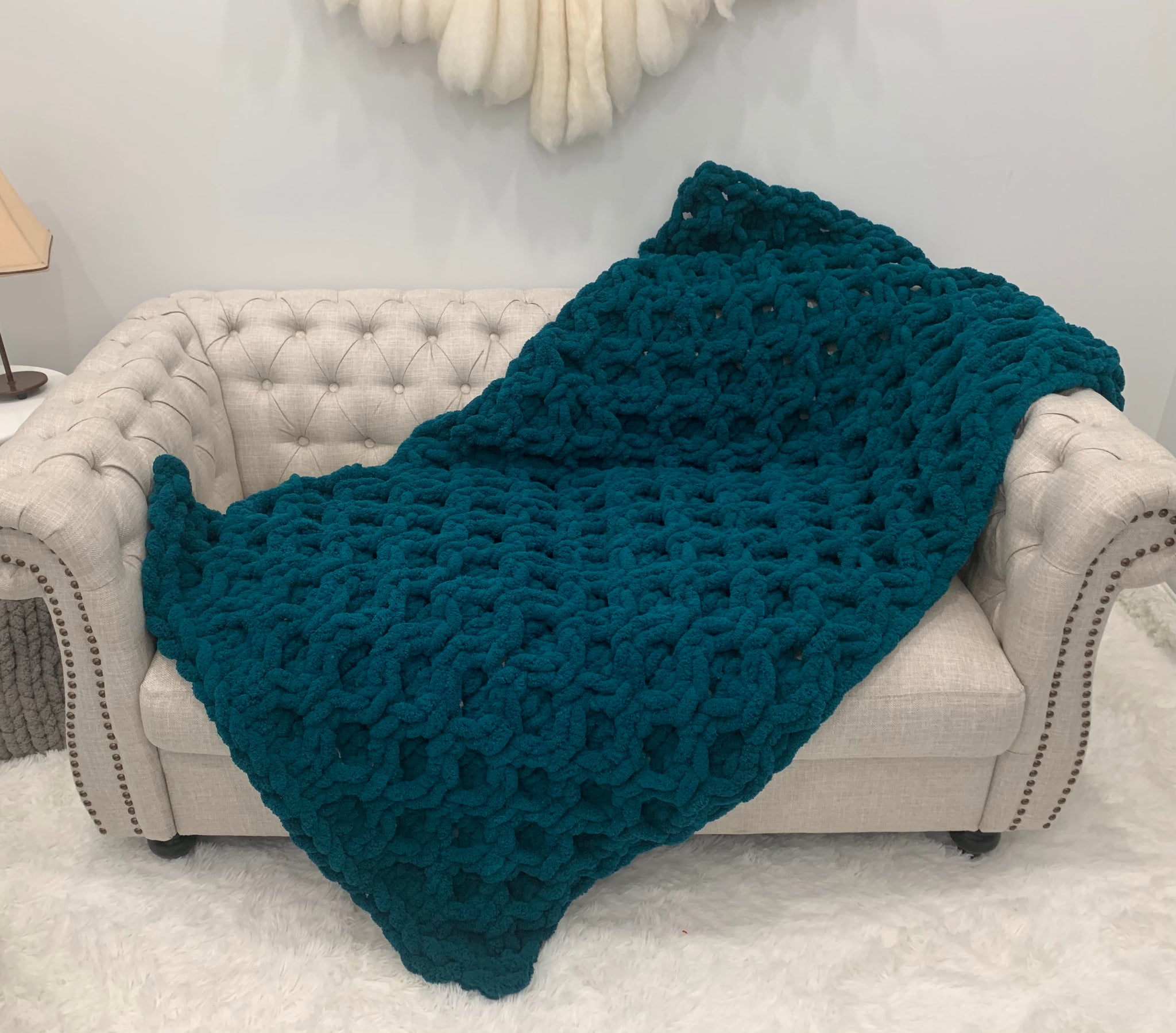 Alternate Rib Arm Knit Blanket Kit