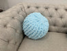 Ball Pillow, Chenille yarn