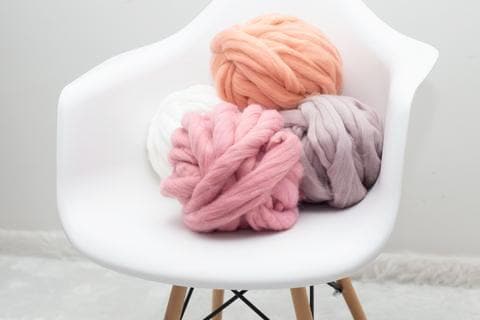 Giant Yarn, Chunky Yarn for Hand Knitting, 100% Merino Wool Yarn Super  Bulky Yarn, Merino Wool Chunky Wool Yarn, Arm Knitting Yarn DIY Gift