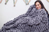 Cable Knit Blanket, Printed Pattern
