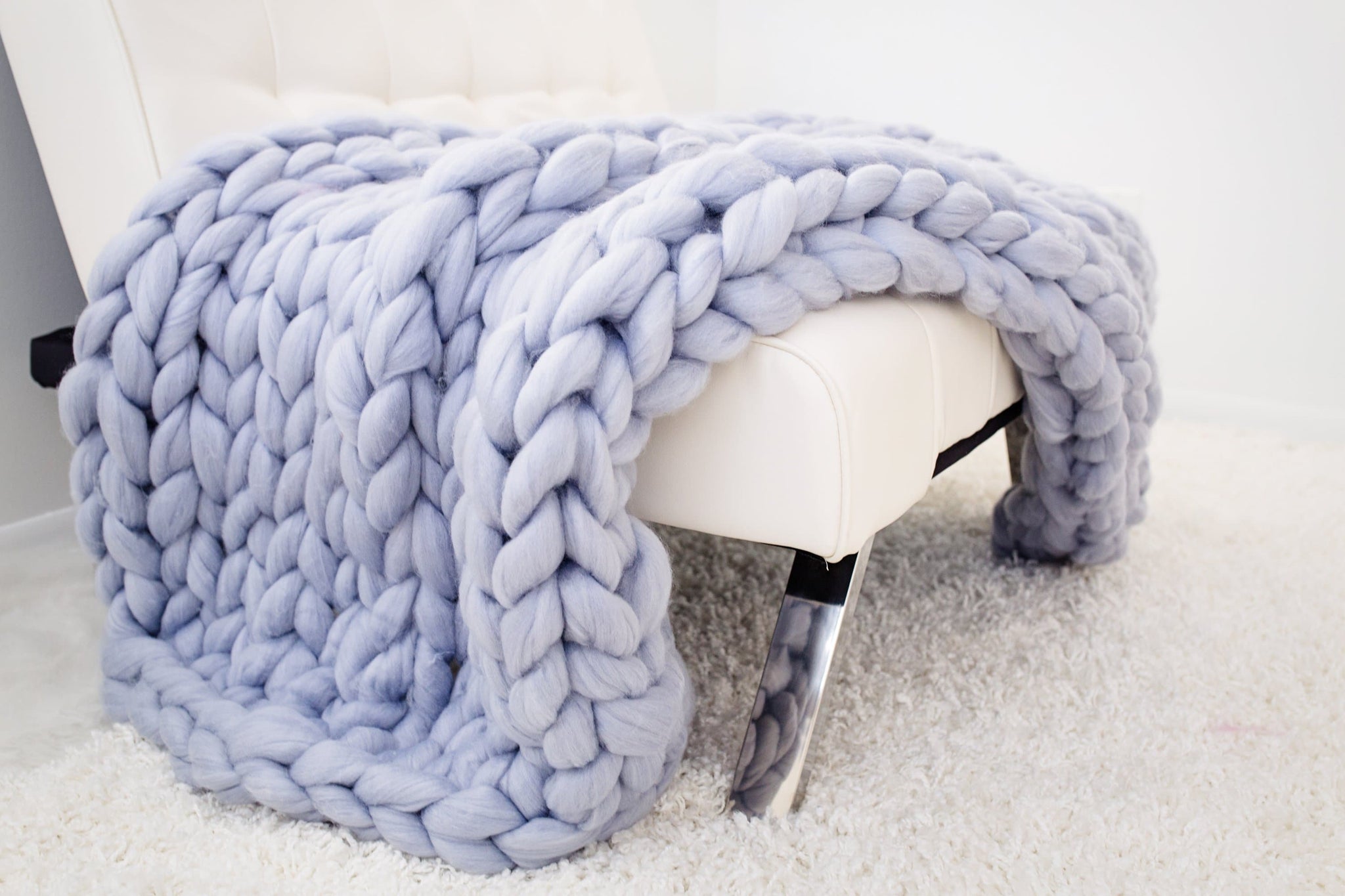 DIY Large Merino Throw Blanket Kit 35×70