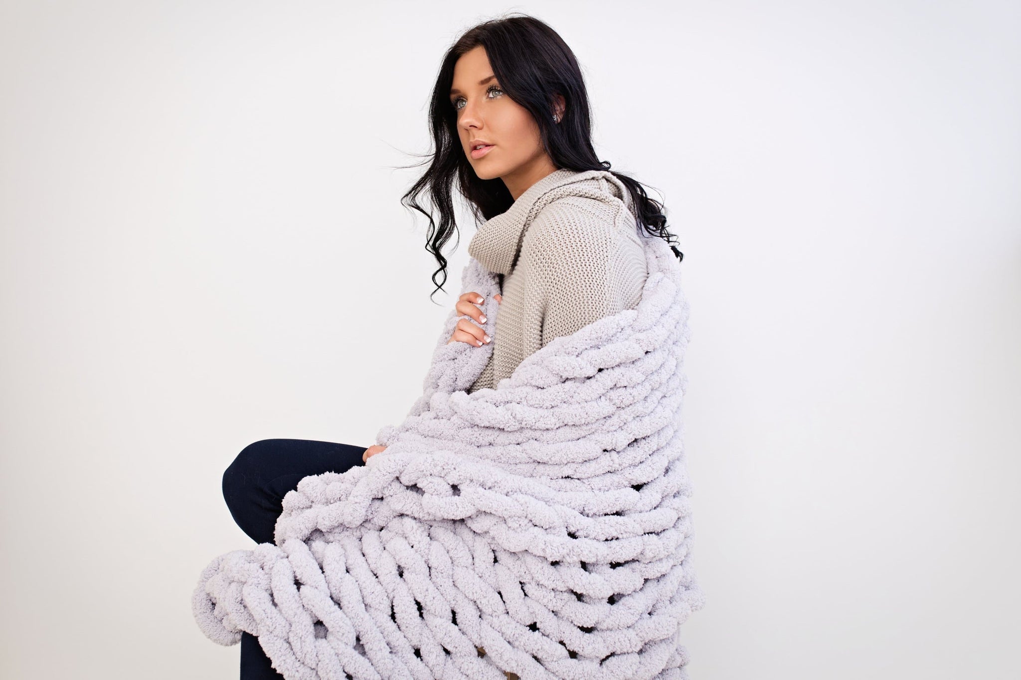 DIY Arm Knitting Kit for a blanket 40x60 – BeCozi