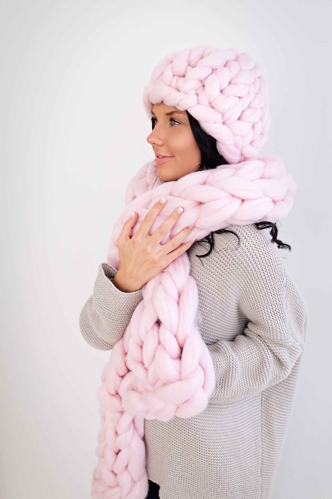 Vegan Yarn hat and scarf set – BeCozi