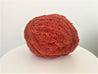Hat with pom pom, Chunky chenille yarn