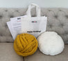 DIY Kit: Round Pillow, Merino wool