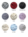 Hand Knit Circular Rug, Merino wool