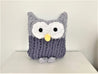 Owl Pillow, Chunky chenille, DIY Kit