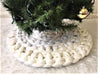 Christmas Tree Skirt DIY kit - Hand Crochet