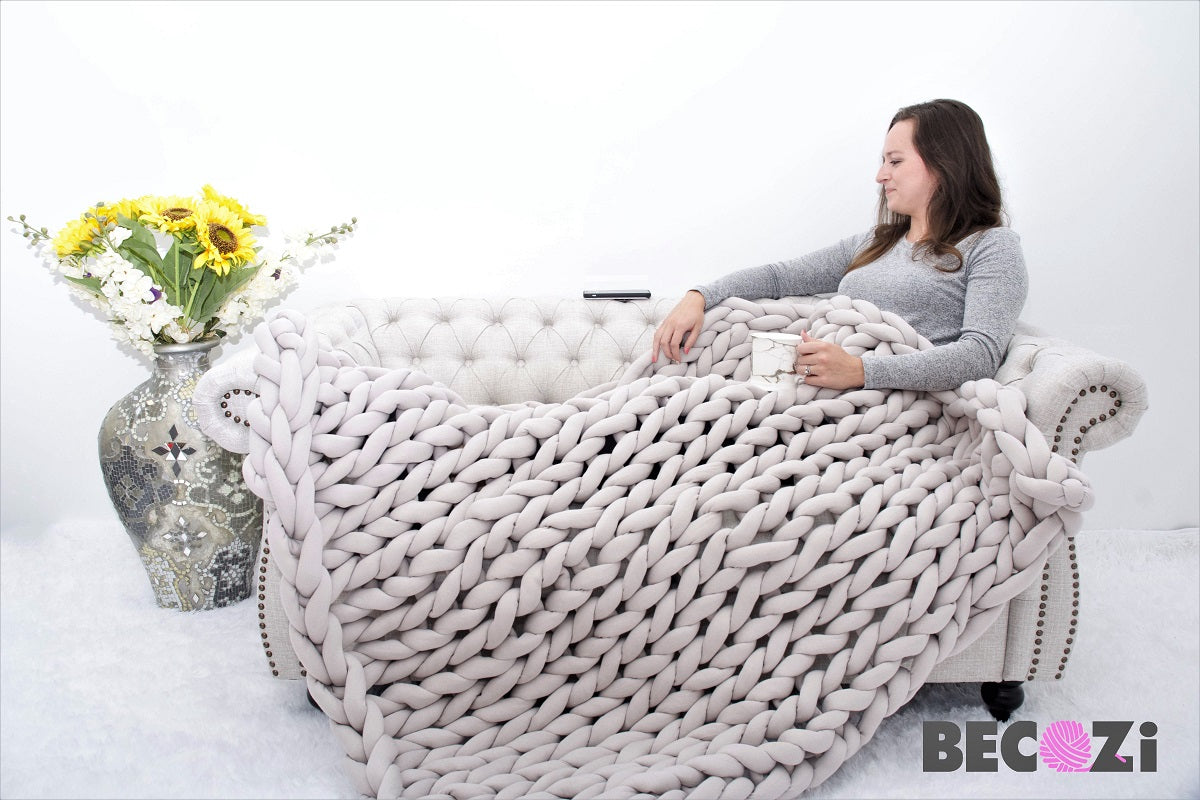 Chunky Cotton Tube Yarn, 1.5 inch thick – BeCozi