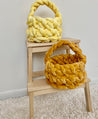 Easter baskets,  Velvet yarn