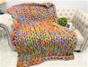Merino Wool Blanket, Confetti color
