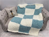Chunky Chenille Blanket, Checkered pattern