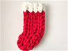 Christmas stocking, Merino wool +